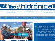 Tablet Screenshot of hidronica.com.mx